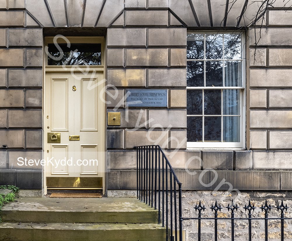 Birthplace of Robert Louis Stevenson, Edinburgh, Scotland, UK.