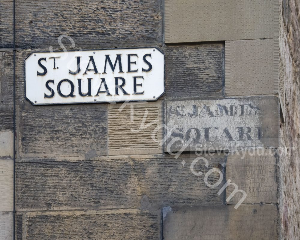 St James Square Ghost Sign